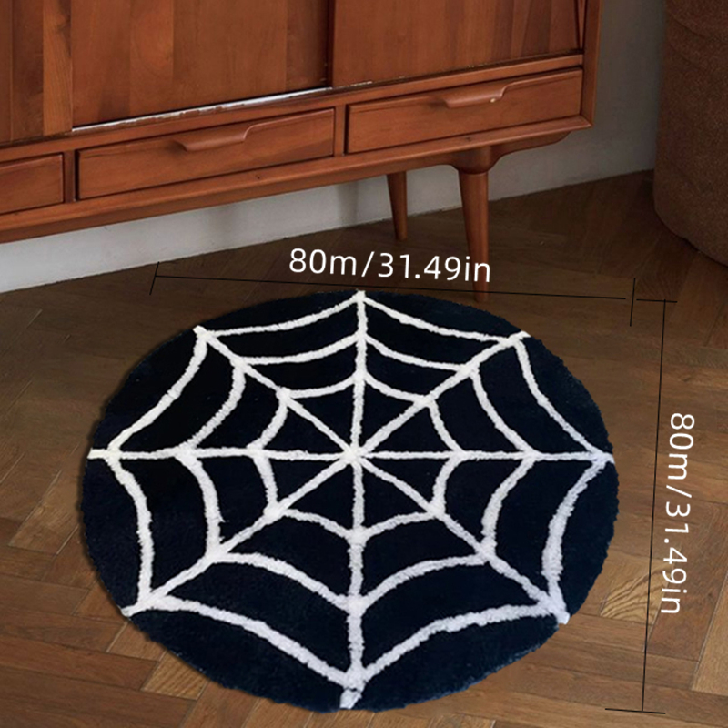 Halloween Spiderweb Pattern Floor Mat Soft And Comfortable - Temu