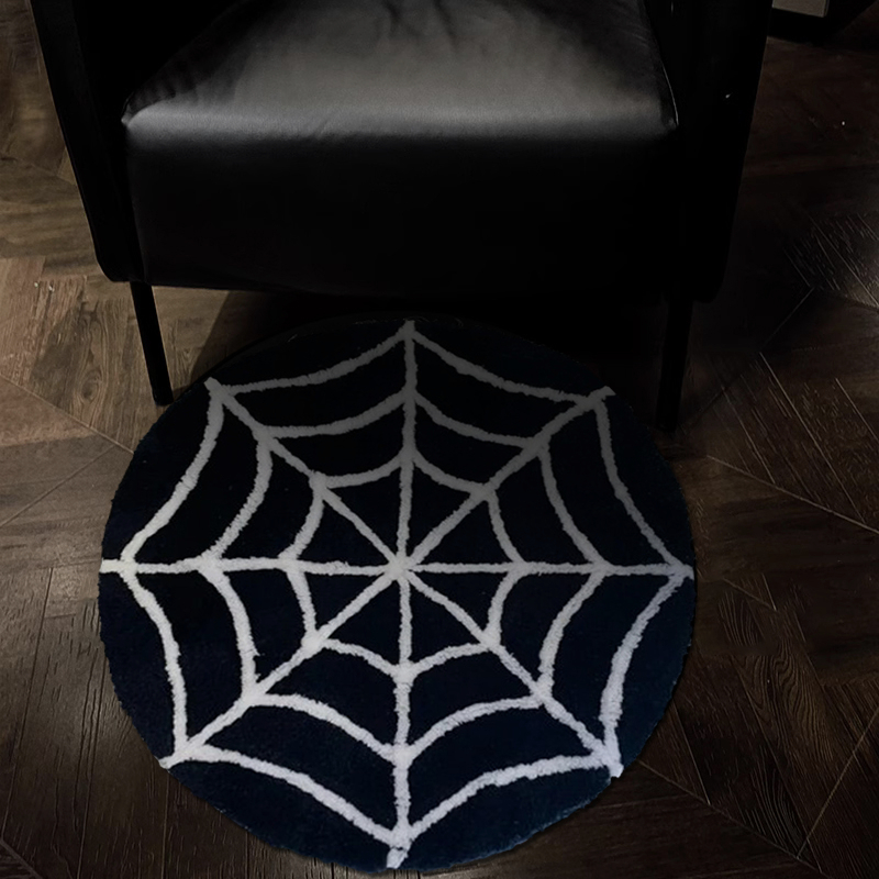 Halloween Spiderweb Pattern Floor Mat Soft And Comfortable - Temu