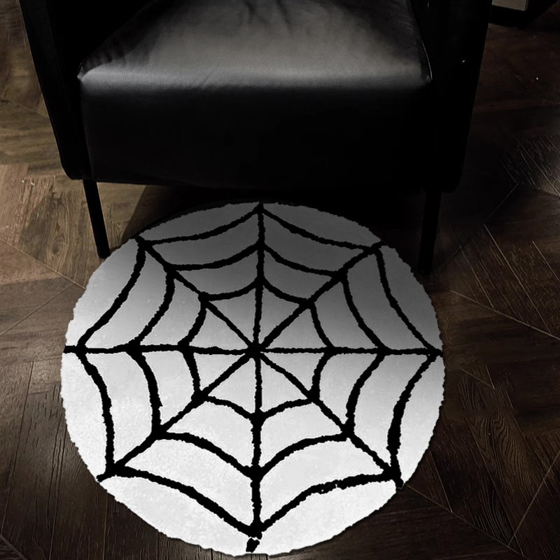 Halloween Spiderweb Pattern Floor Mat Soft And Comfortable - Temu