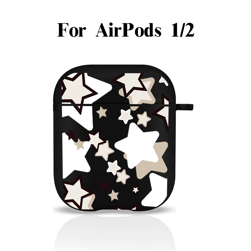 Earphone Case for AirPods Pro 2 Glitter Hearts Love Colorful Cover Funda  for Air Pods 2 3 Transparent Soft TPU Case with Hook