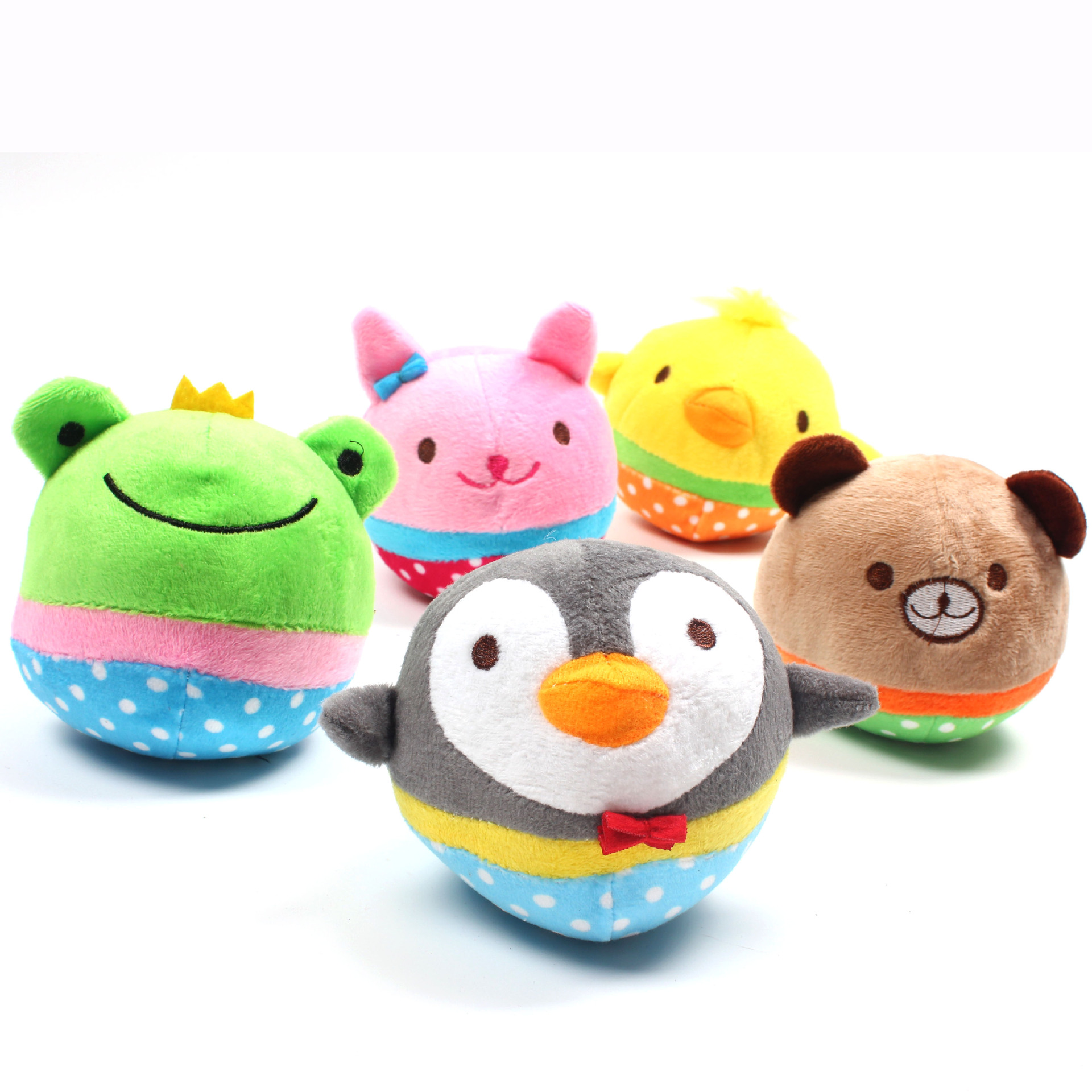 

1pc Cartoon Animals Design Pet Grinding Teeth Squeaky Plush Toy Durable Chew Toy For Dog Interactive Supply