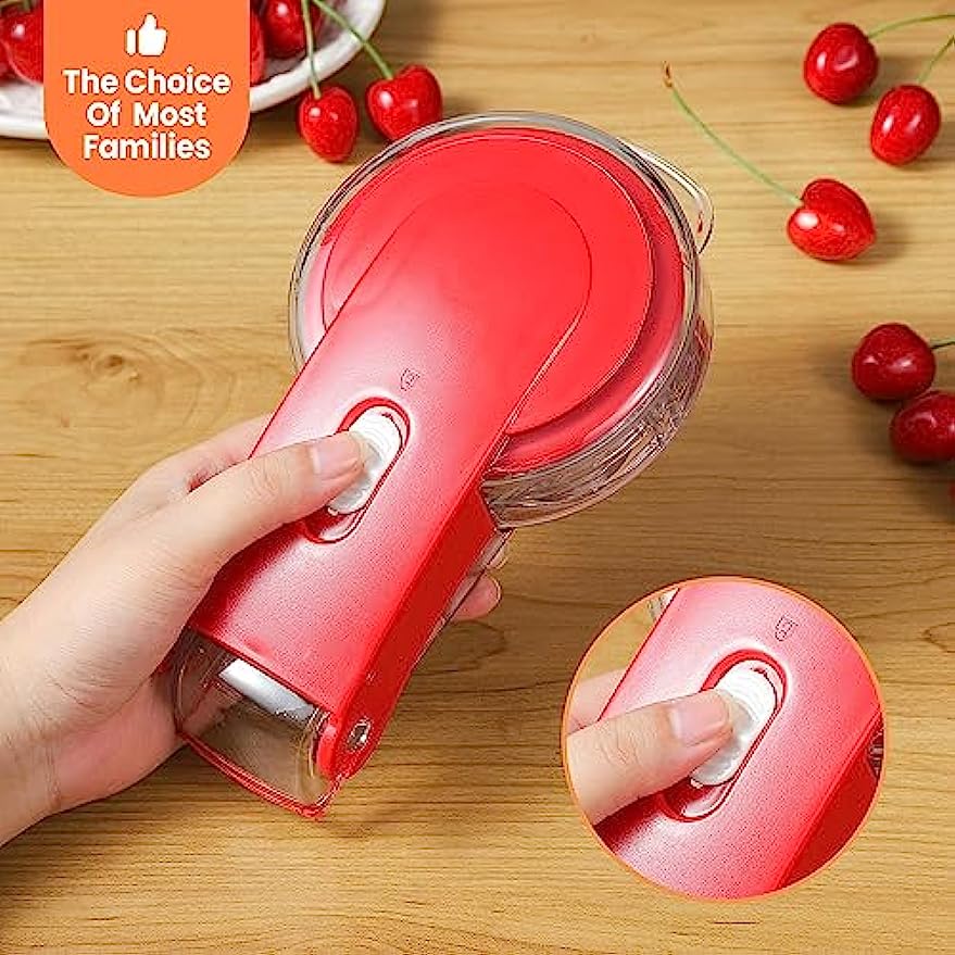 2 In1 Red Date Cherry Fruit Pitter Remover Strawberry Slicer