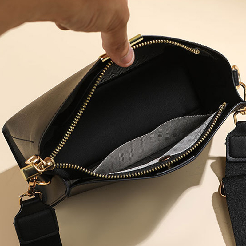Classic Solid Crossbody Bag Women's Work Purse