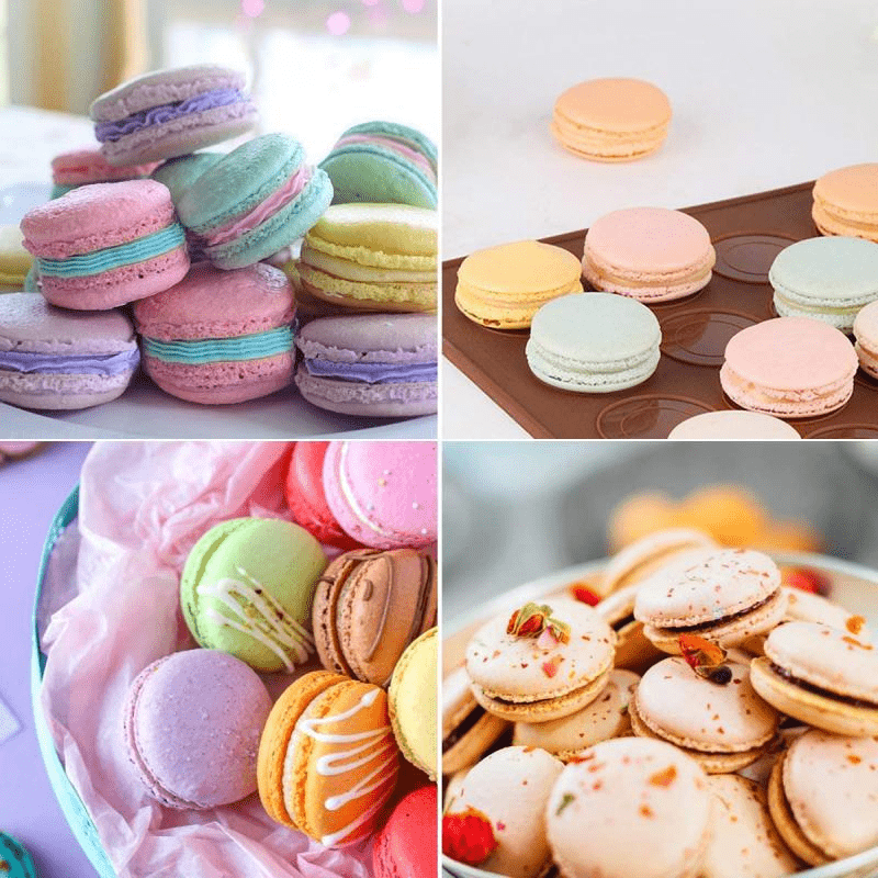 Macaron Silicone Baking Mat Baking Sheet Muffin DIY Chocolate Cookie Mould  