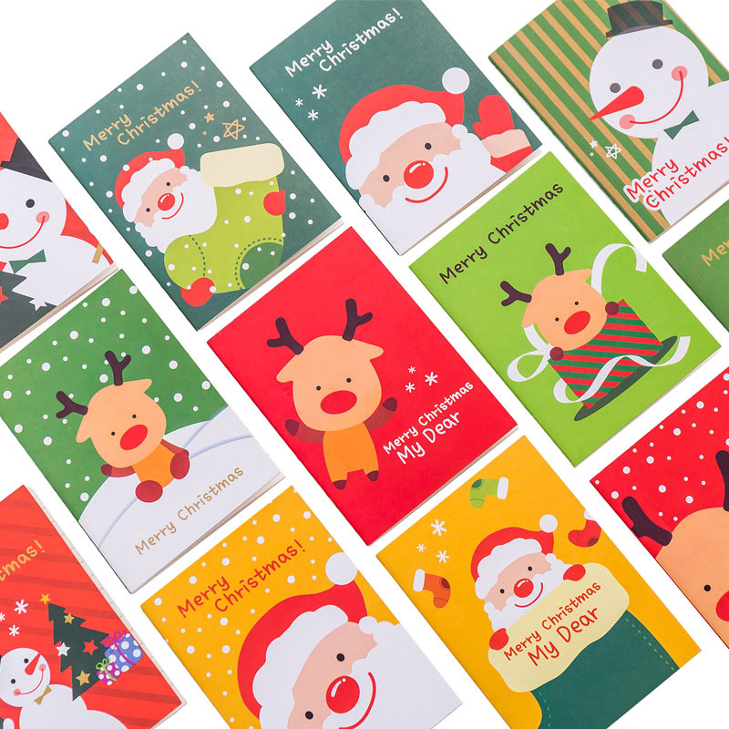 10Pcs Christmas Santa Pocket Planners School Student Prize