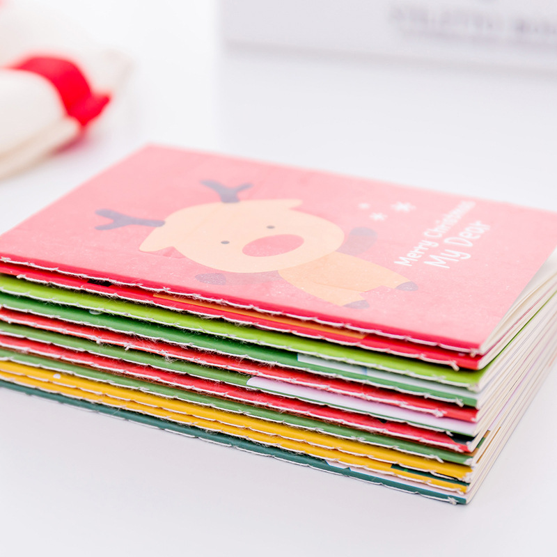 10Pcs Christmas Santa Pocket Planners School Student Prize