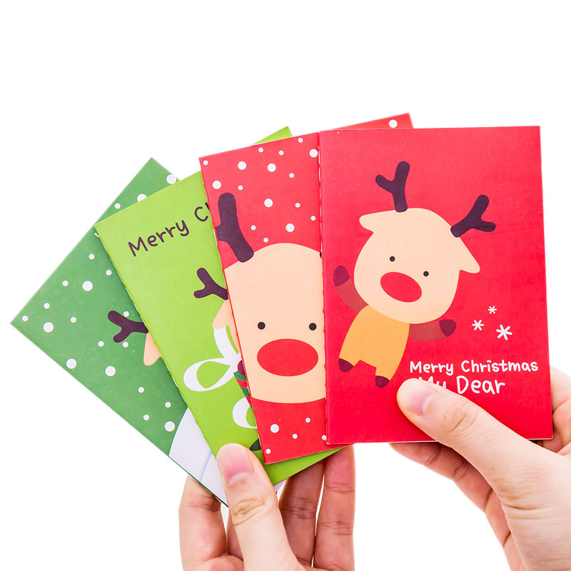 10Pcs Christmas Santa Pocket Planners School Student Prize