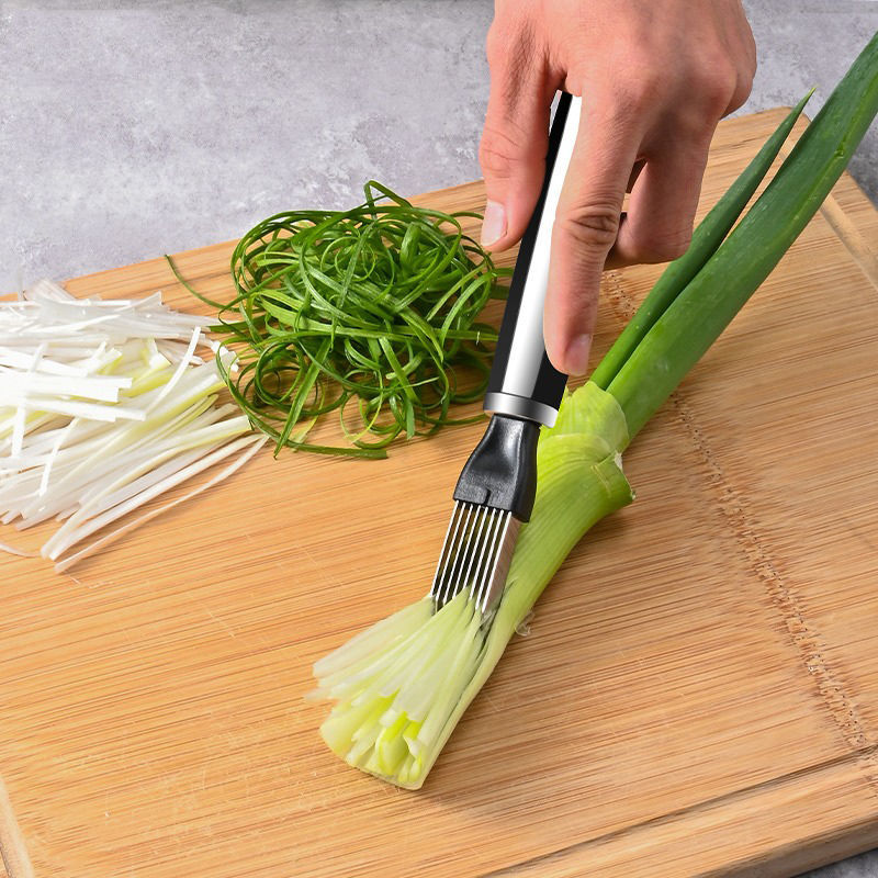 Plum Blossom Onion Cutter Multifunctional Stainless Steel Vegetable Green  Onion Knife Chopper Shredder Restaurant Kitchen Gadget Onion Shredded Knife