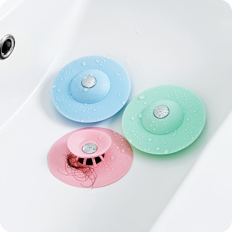 Tub Drain TRAP Protector Shower Hair Catcher Bathroom Sink Stopper Rubber  Plug