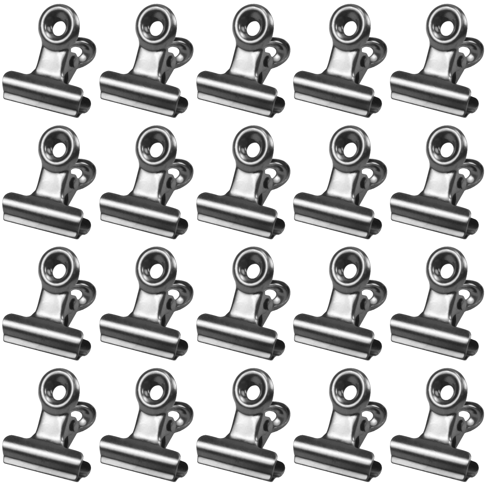 Stainless Steel Clips File Clamps Paper Clip Stainless Steel File Clamps  For Crafts Bags Drawings Photos For Home Kitchen & Office Useage Home O -z