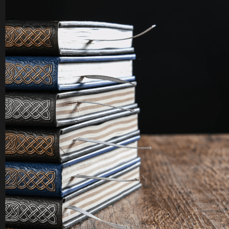 A5 Cross Notebook Vintage Leather Bible Book Notepad Diary Halloween Gift