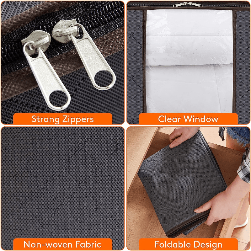 Bolsas para Guardar Ropa, Bolsas Mudanza y Bolsas Almacenaje Ropa con  Cremallera - Multipack (Pack de 4) : : Hogar y cocina