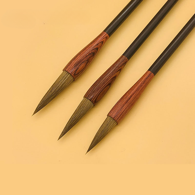 3pcs/set High Quality Chinese Calligraphy Brush Pen School Supply Brush  Chinese Wind Brush Art Supplies Painting Supplies For Students