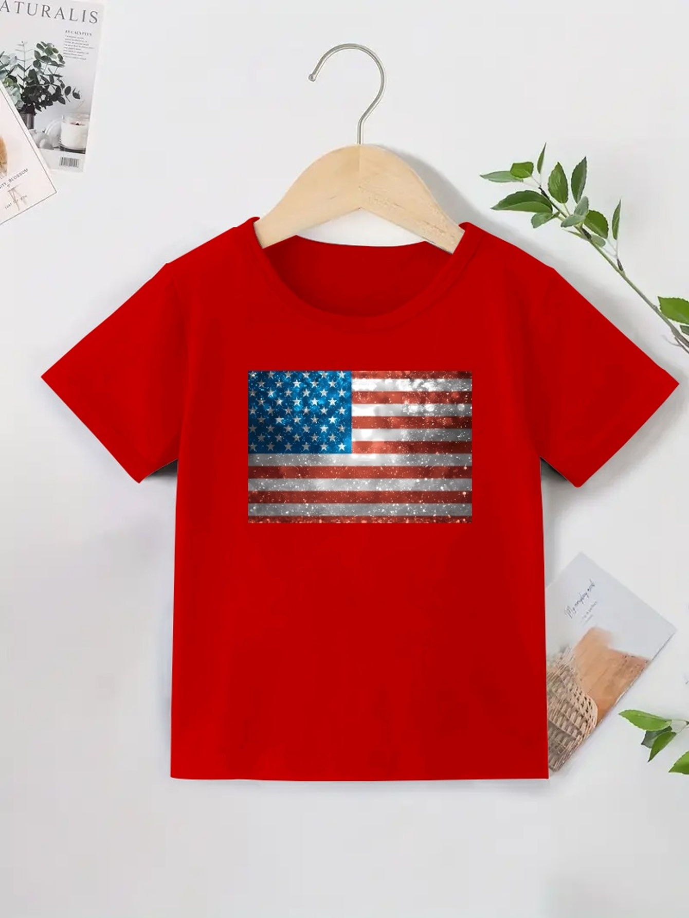 Regali Teenager Maschio T-Shirt con Stampa di Testo del 4 luglio per  Bambini, Maglietta con Bandiera Americana, Magliette a Maniche Corte  patriottiche per Bambini Camice Scuola : : Moda