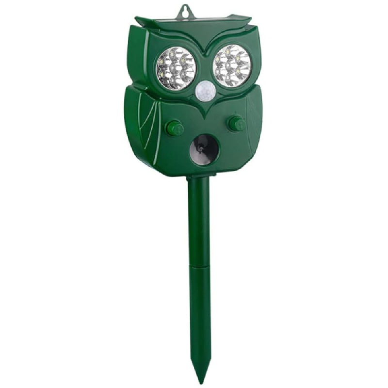 Ahuyentador de pájaros, ahuyentador de gatos verde, ahuyentador de animales  con energía solar, ahuyentador ultrasónico, ahuyentador exterior  impermeable con sensor de movimiento y luz intermitente para perros de  granja, pájaros, zorros. Rojo