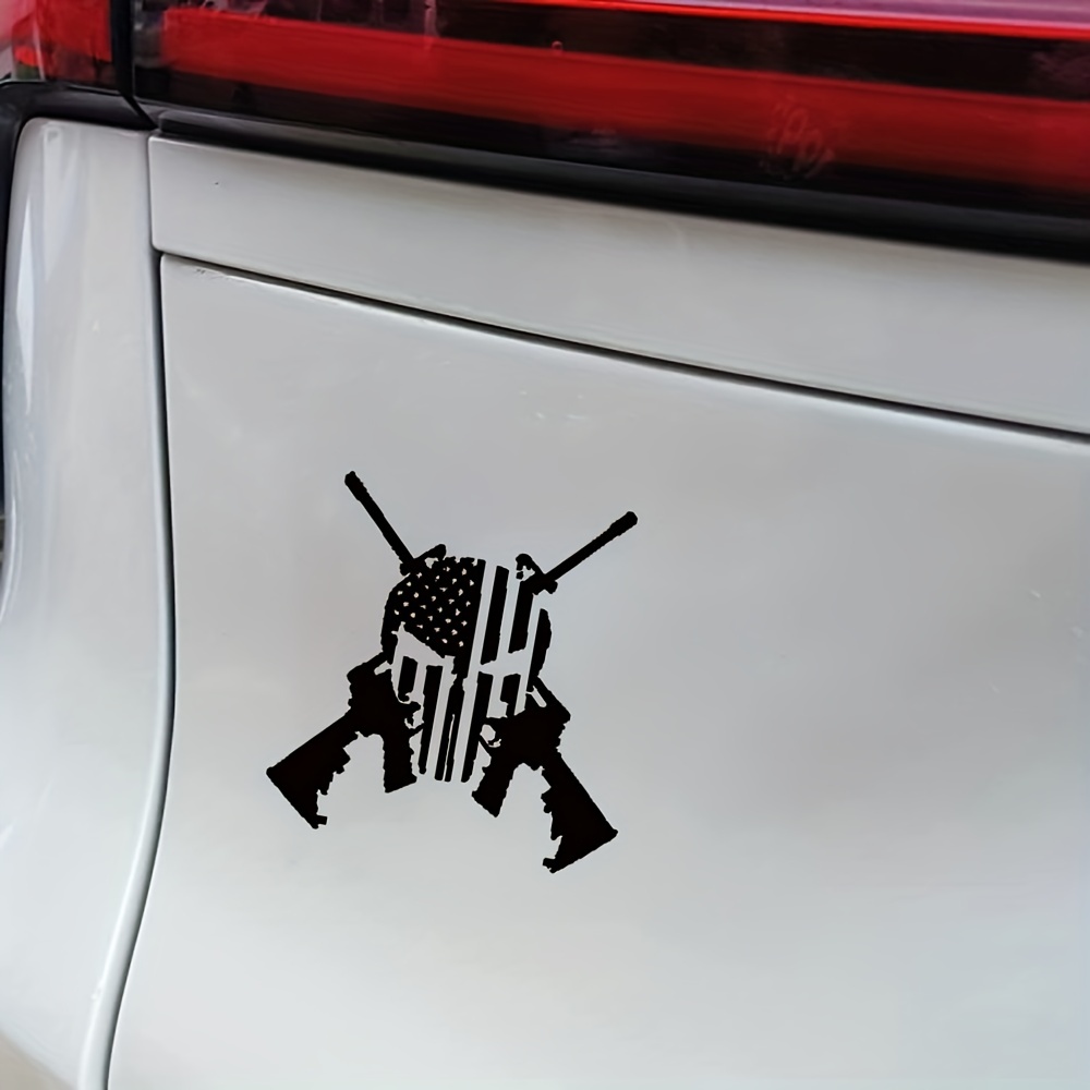 LET'S GO BRANDON! American Distressed Gun Flag Car, Truck, Window, Laptop  Decals / Sticker +Your choice of Color