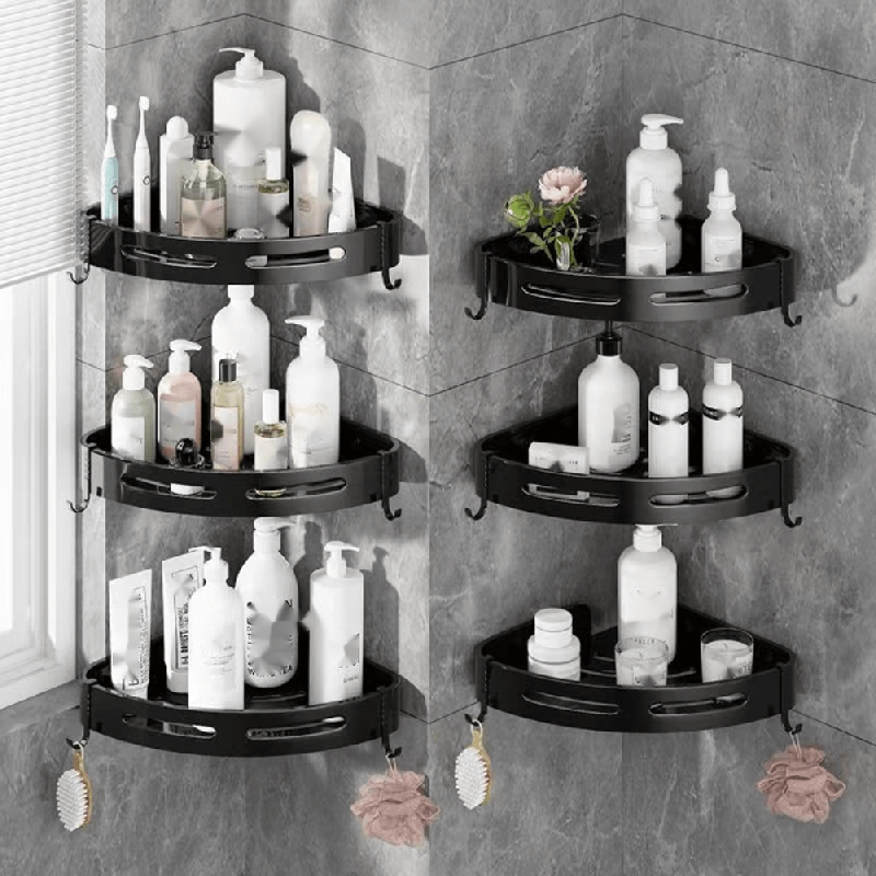 Shower Corner Shelf, Shower Organizer, Shampoo Holder, Punch Free