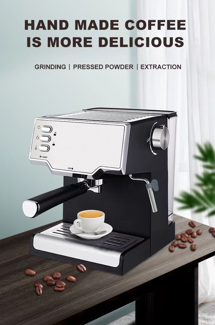 1pc 15 Bar Espresso Coffee Machine, Semi Automatic ESE Pod & Ground Coffee  Espresso Maker, Cappuccino H10 Coffee Maker