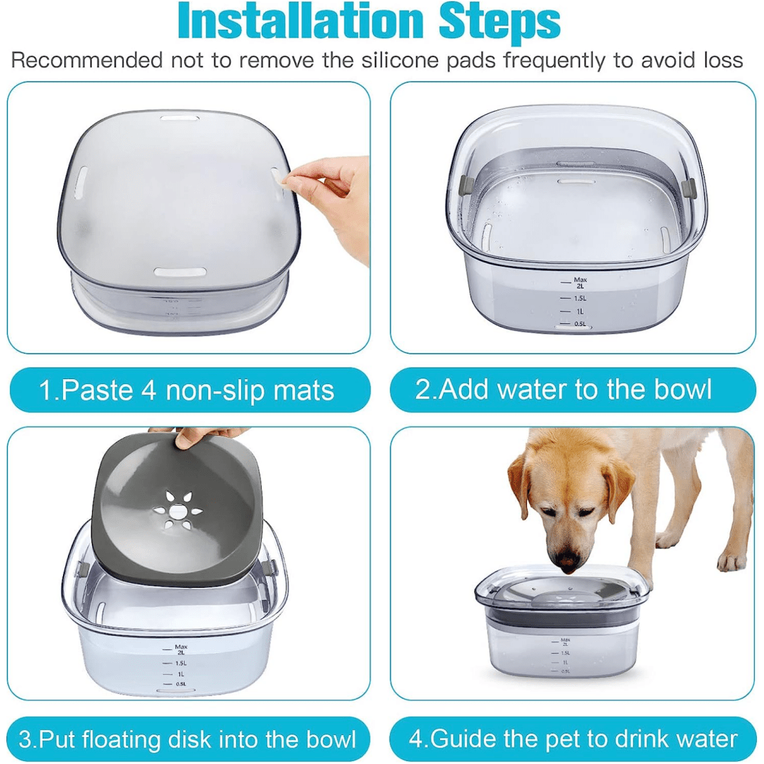 Dispenser Slow Feeder Large Dog Bowl Pet Automatic Feeder Food