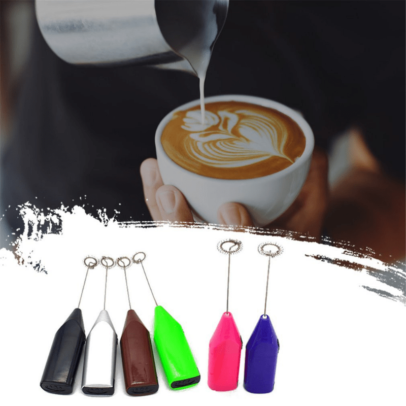 Milk Drink Coffee Whisk Mixer Electric Egg Beater Frother Foamer Mini  Handle Stirrer Practical