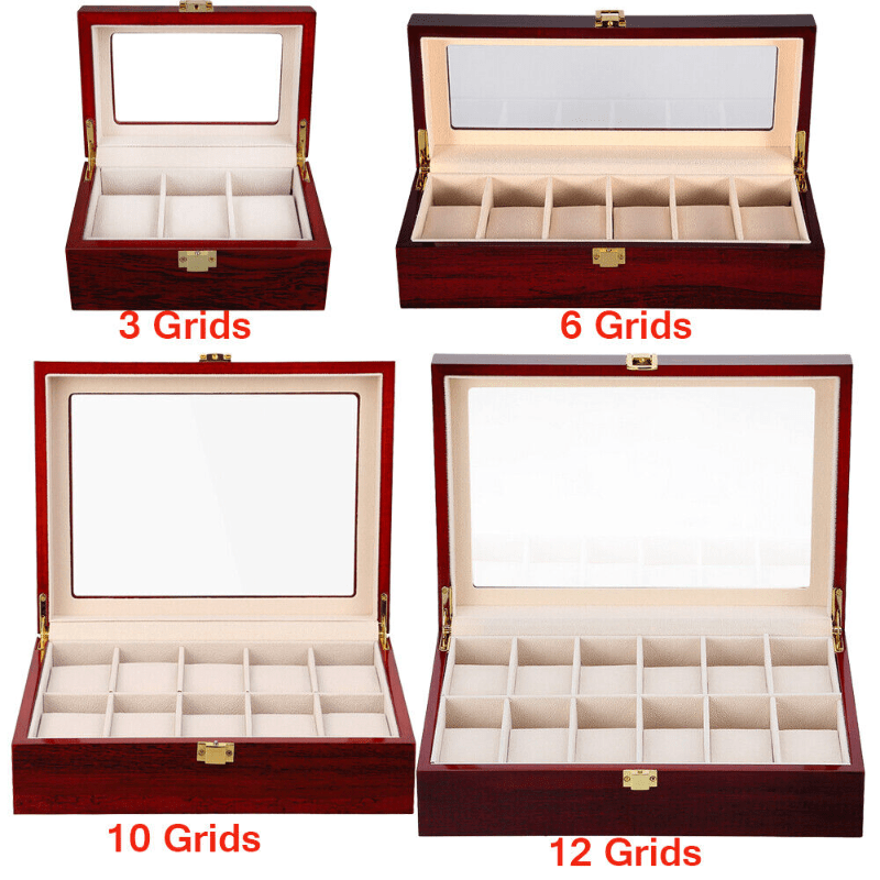 High End Piano Lacquer Watch Box Luxury Watch Gift Packaging Box High  Quality Wood Paint Craft Watch Box Dust-Proof Storage Case