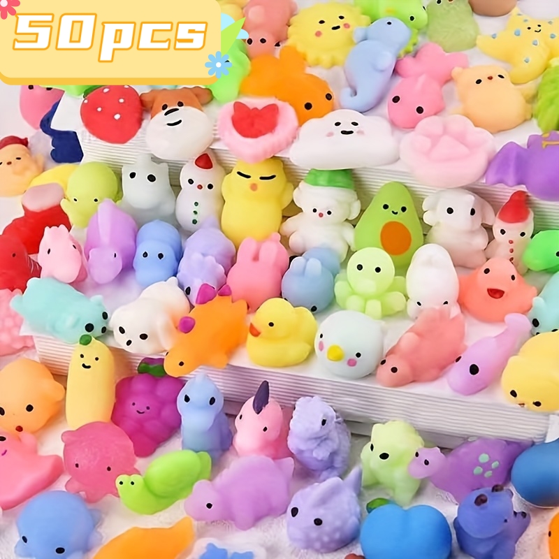5 Pack Cute Mochi Squishies Fidget Toys Animal Kawaii Kids