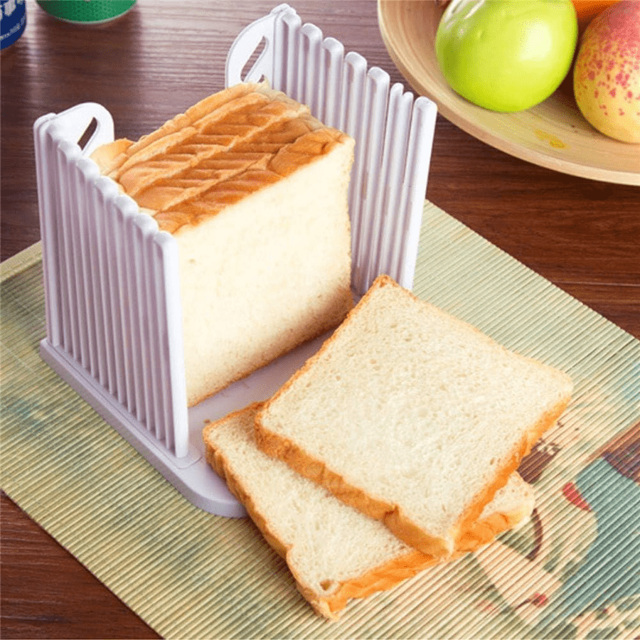 Wood Bread Slicer Guide Kitchen Tool Loaf Toast Cutter Mold Slicing Cutting Gift