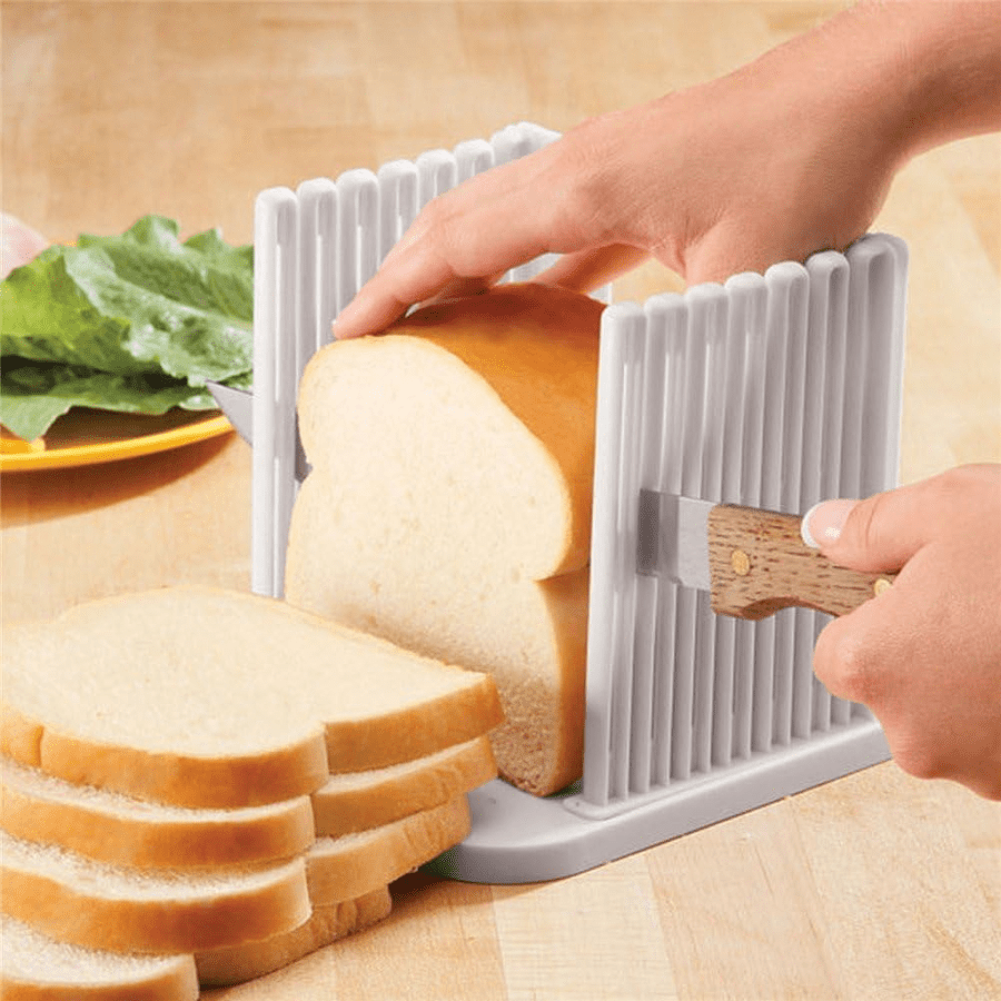 Bread Bow Cutter Stainless Steel Bread Cutting Tool with Wood Handle  Serrated Bagel Cutter Homemade Bagels Baguettes Slicer