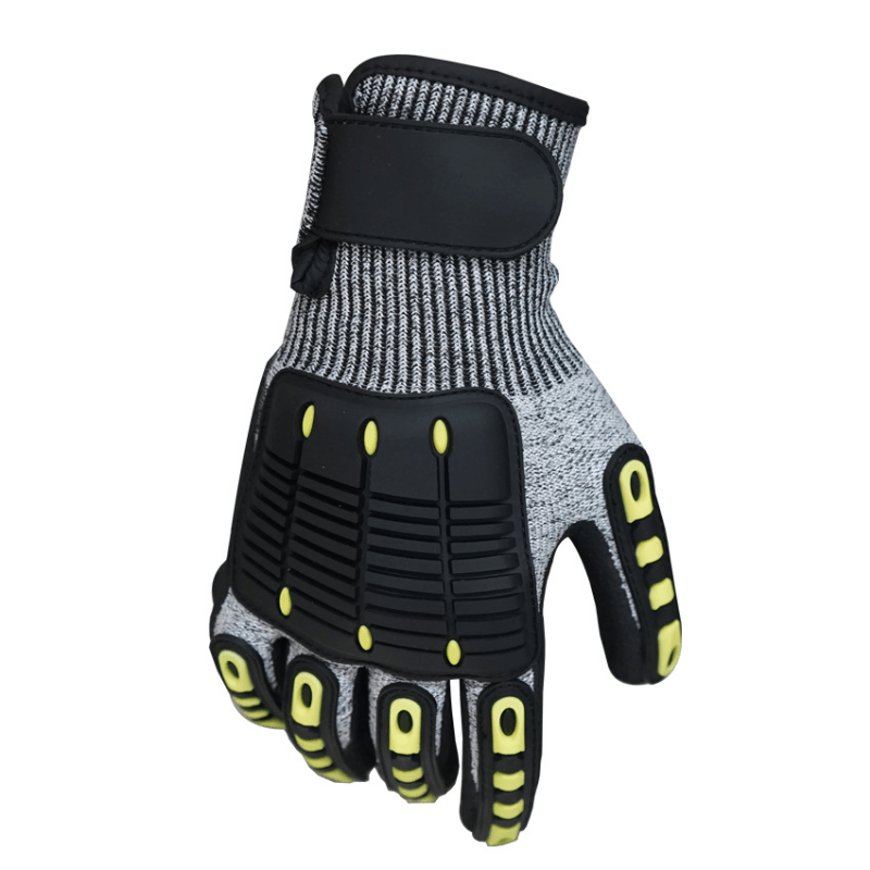 Anti-Vibration Heavy Duty Safety Work Gloves,Cut Resistant Safety Impact  Glove.