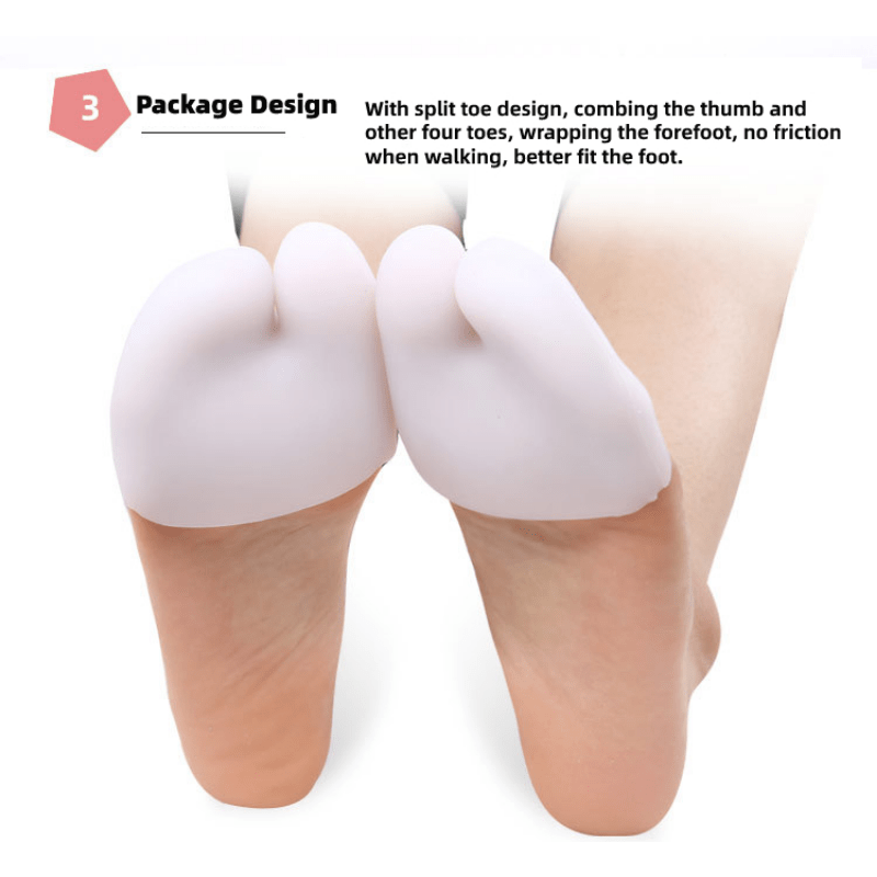 6 piezas Protector de silicona para los dedos del pie, Mode de Mujer