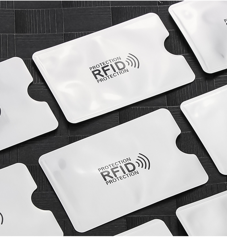 5Pcs RFID Aluminum Foil Anti-theft Swiping Bank IC Card Sleeve Creative Anti-degaussing Certificate Card Sleeve Card Holder