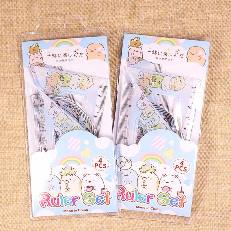 Various Kawaii Cute Stationery Set School Supplies Illustration