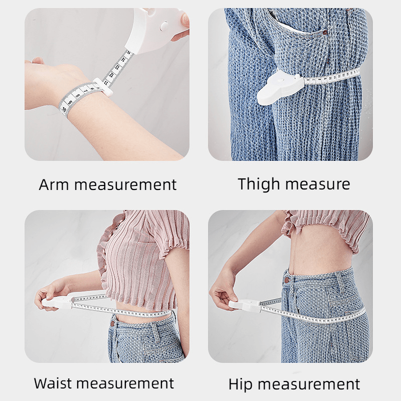 1pc Automatic Body Measuring Tape For Measuring Waist, Arms, Thighs, Head  Circumference