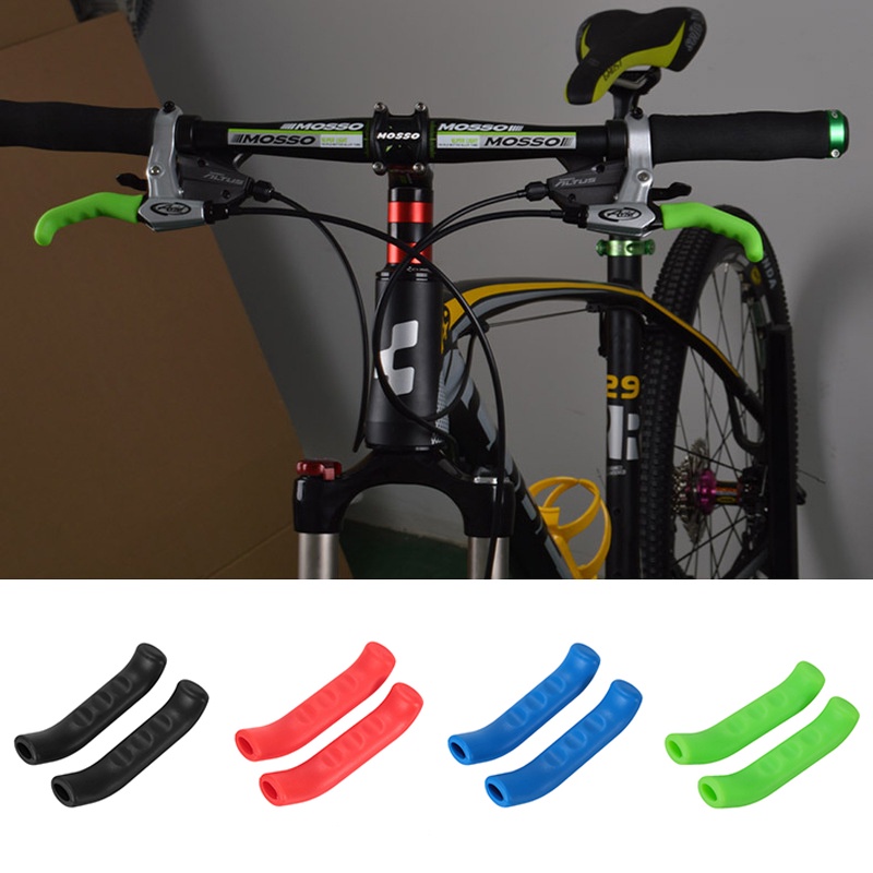 Cubierta de silicona para mango de freno de bicicleta, cubierta protectora  antideslizante para manillar de bicicleta de montaña, accesorios