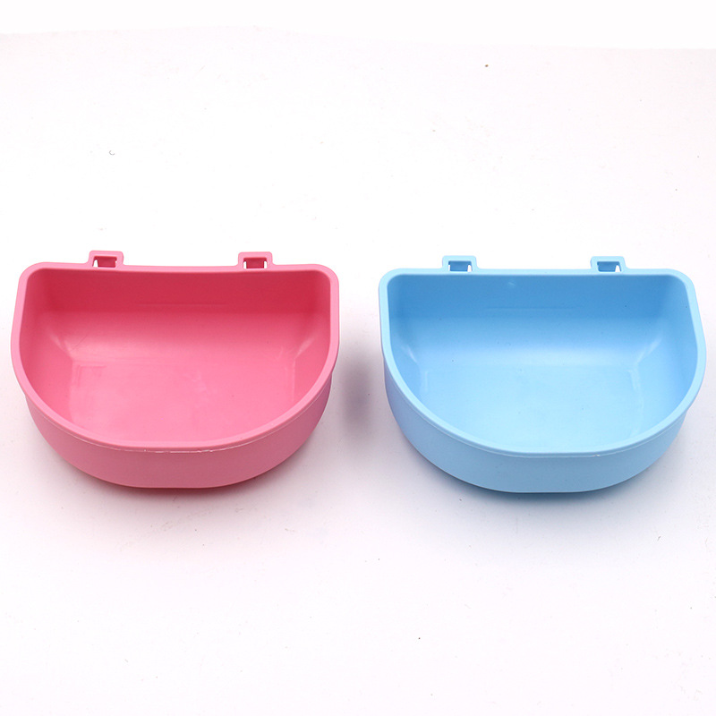 1 Pc Plastic Dog Food Bowl Pet Feeder Dish Feed Water Dispenser