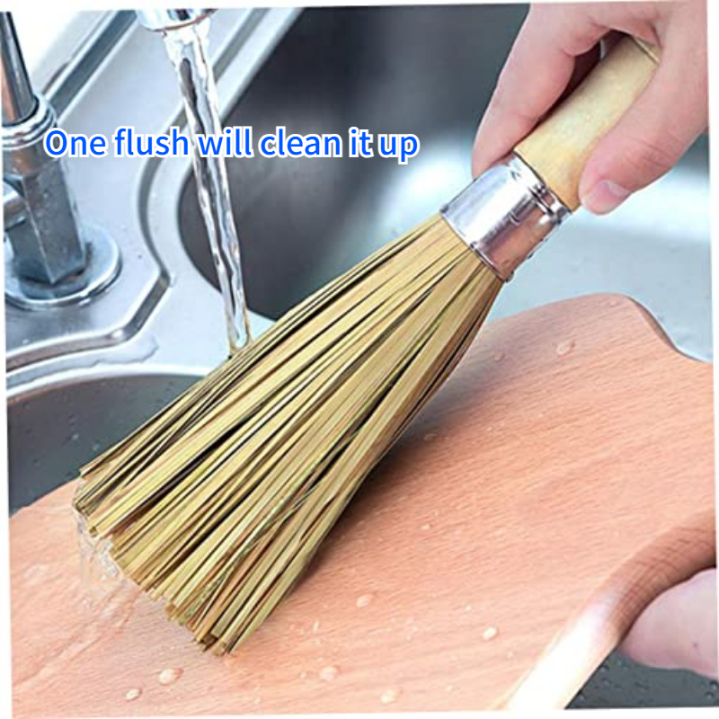 Cleaning Scrubber Natural Cleaning Tool Asian Fry Pan Brush Fry