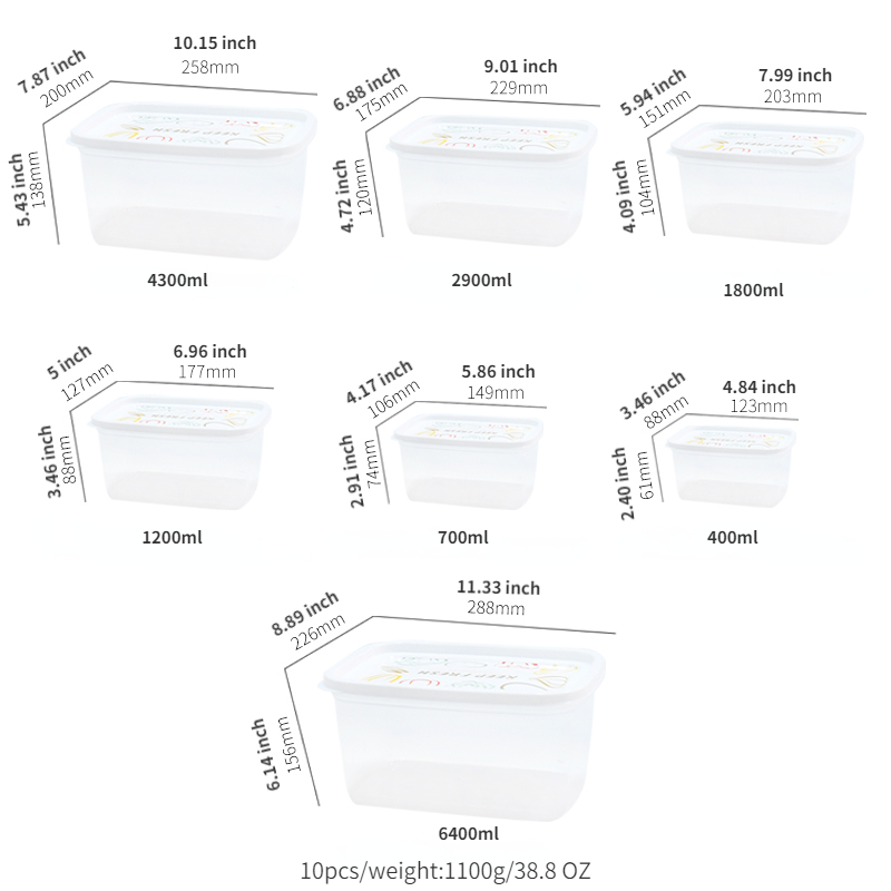Plastic Refrigerator Storage Box Fresh Keeping Box Fruit Vegetable Crisper