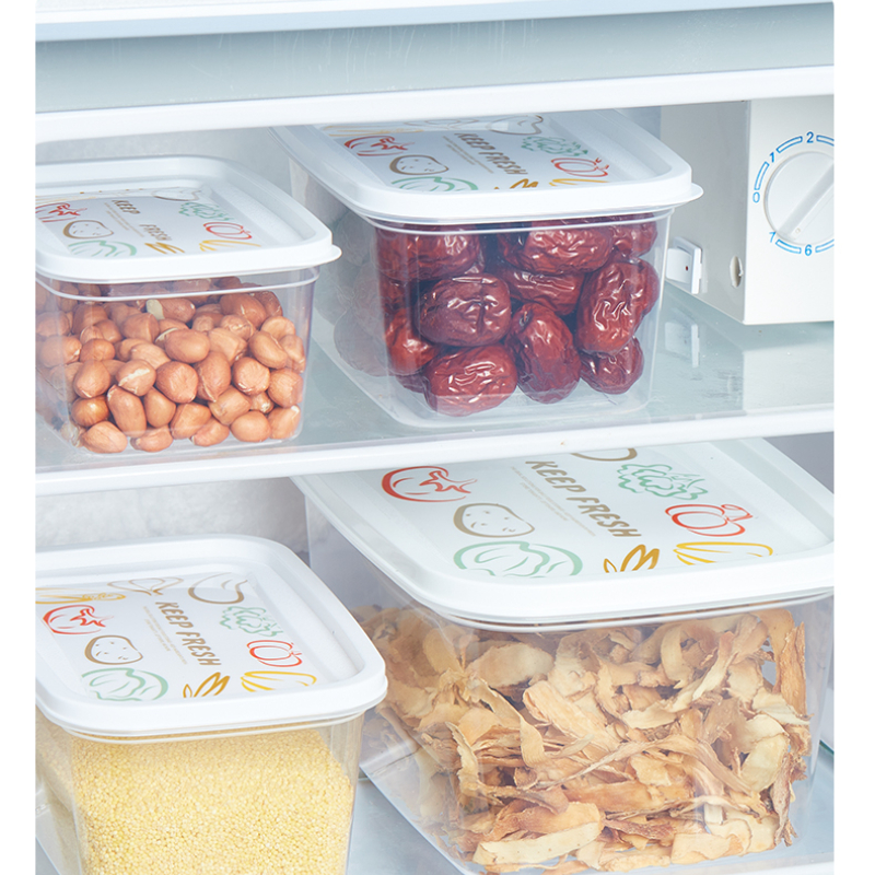 Plastic Refrigerator Storage Box Fresh Keeping Box Fruit Vegetable Crisper