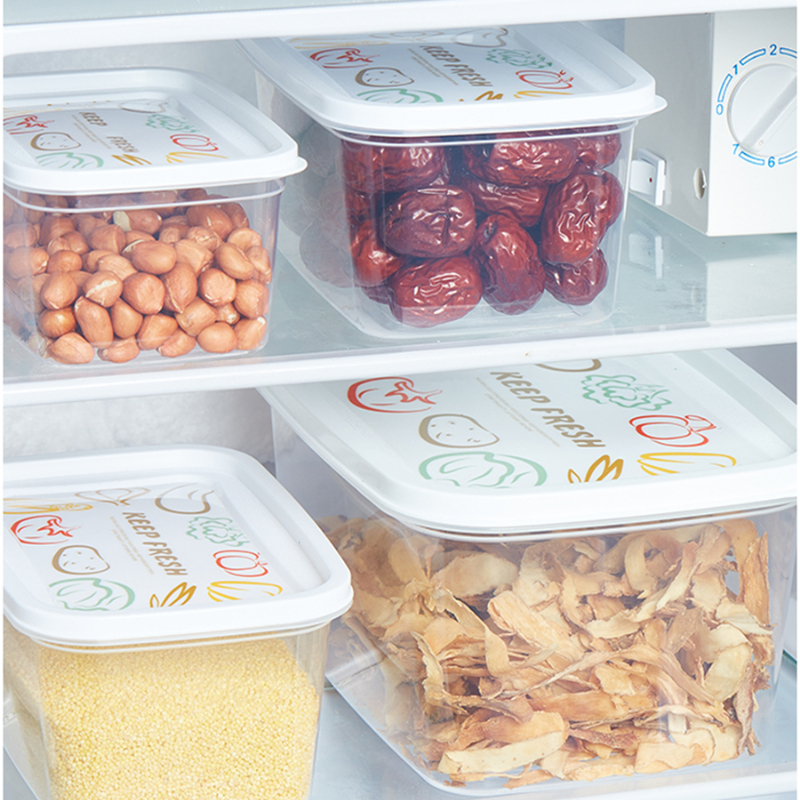 Plastic Refrigerator Storage Box Fresh Keeping Box Fruit Vegetable Crisper