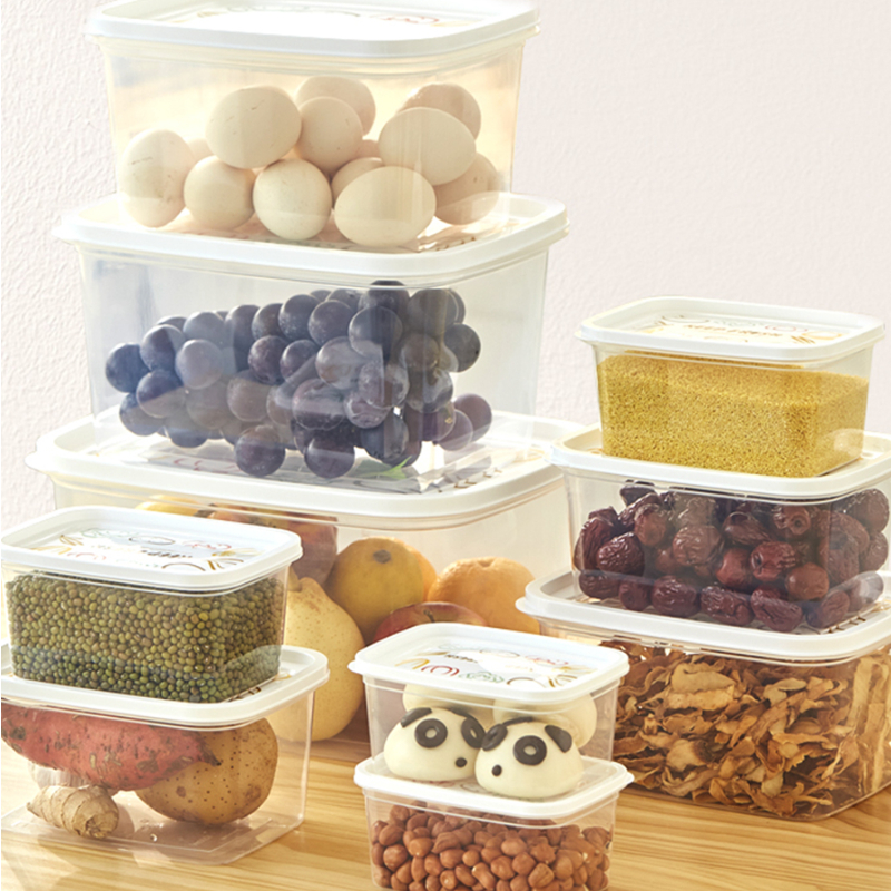 Plastic Refrigerator Storage Box Fresh Keeping Box Fruit Vegetable Crisper