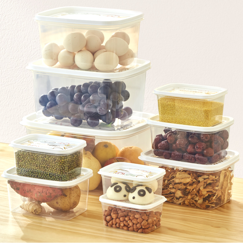 Plastic Refrigerator Storage Box Fresh Keeping Box Fruit Vegetable Crisper