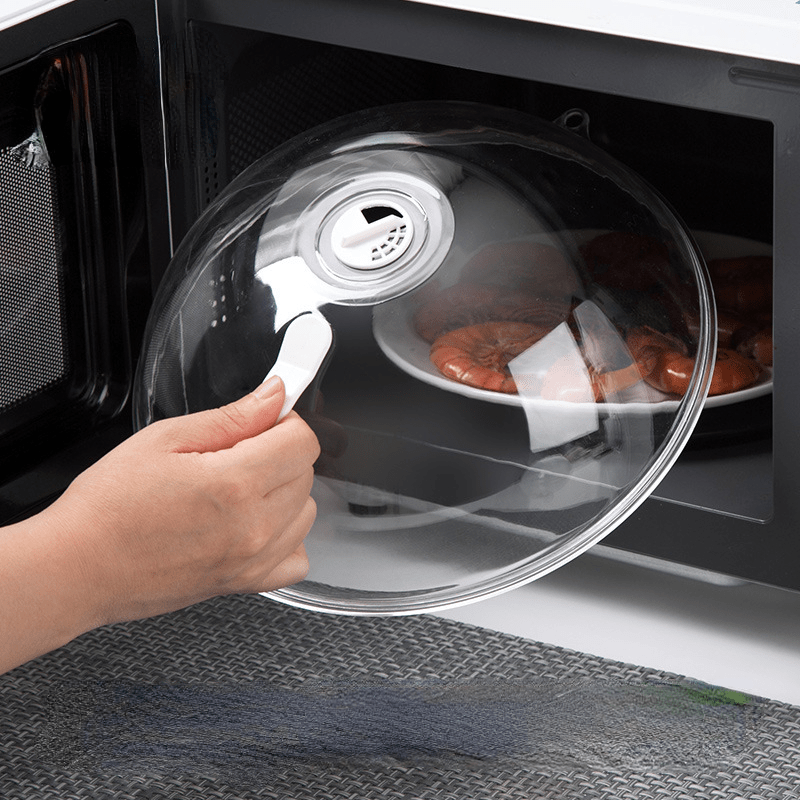 Clear Microwave Cover With Steam Vents - Anti-splatter Guard For Oven And  Microwave Cooking - Temu