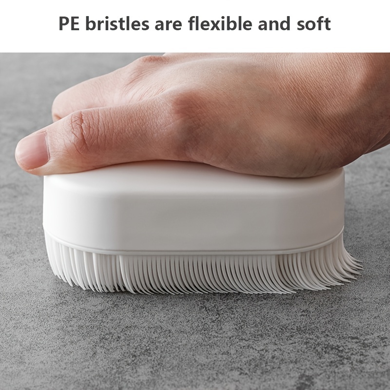 Solacol Soft Bristle Cleaning Brush Household Washable Detergent Washing Brush Press Out Cleaning Brush Soft Bristle Decontamination Shoe Brush