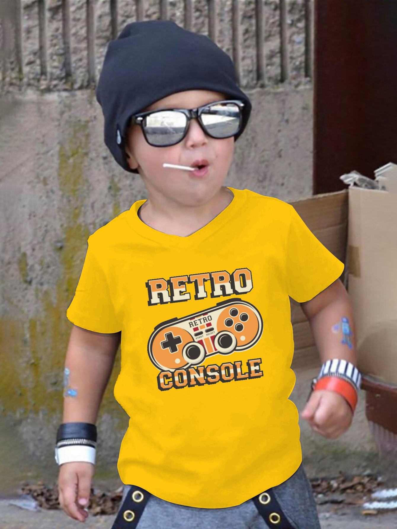 Retro Gamer Camiseta Manga Corta Niños Top Casual Verano - Temu Mexico