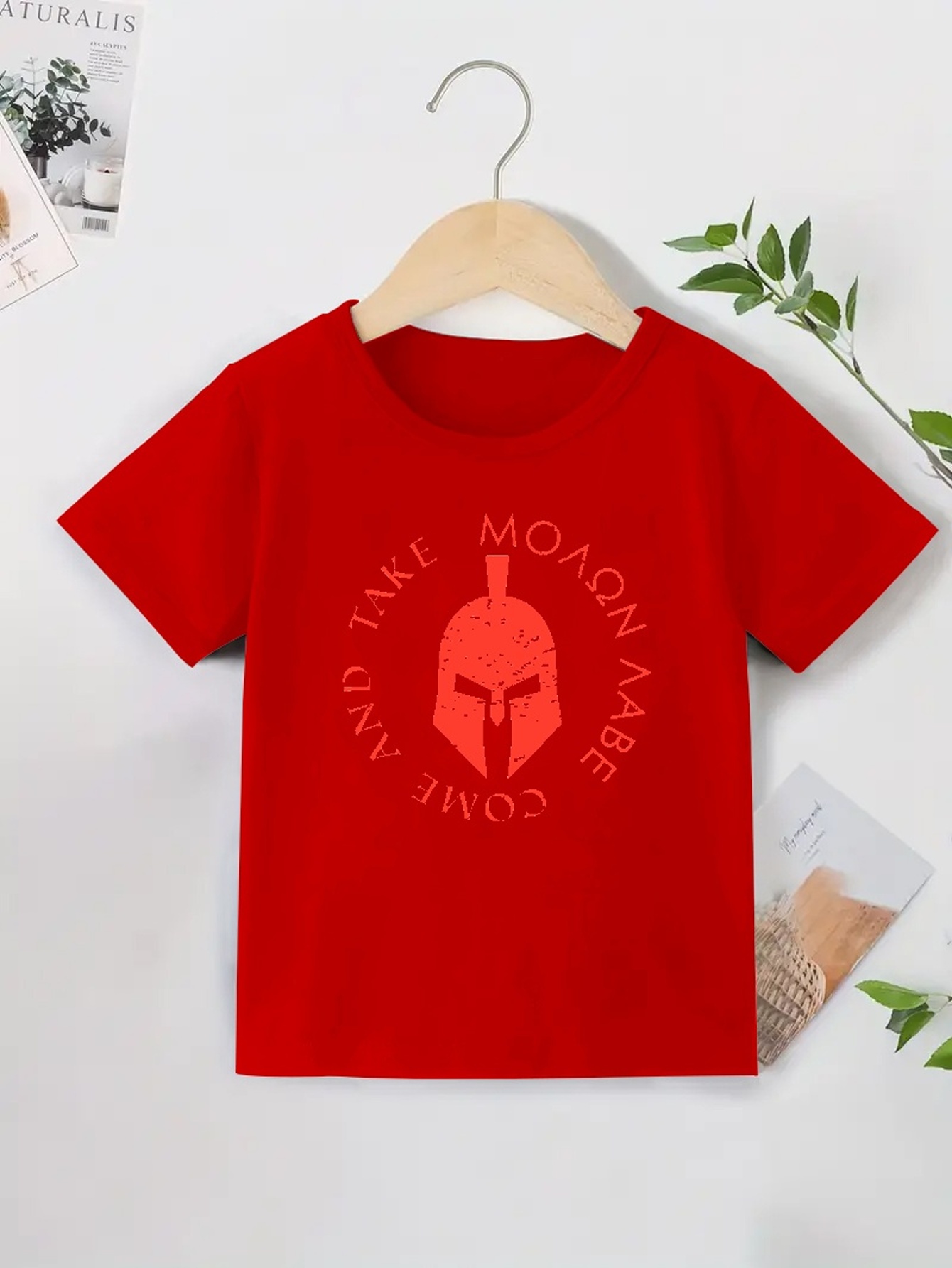 Camiseta Roja Con Estampado De Anime Para Niña Camisetas - Temu