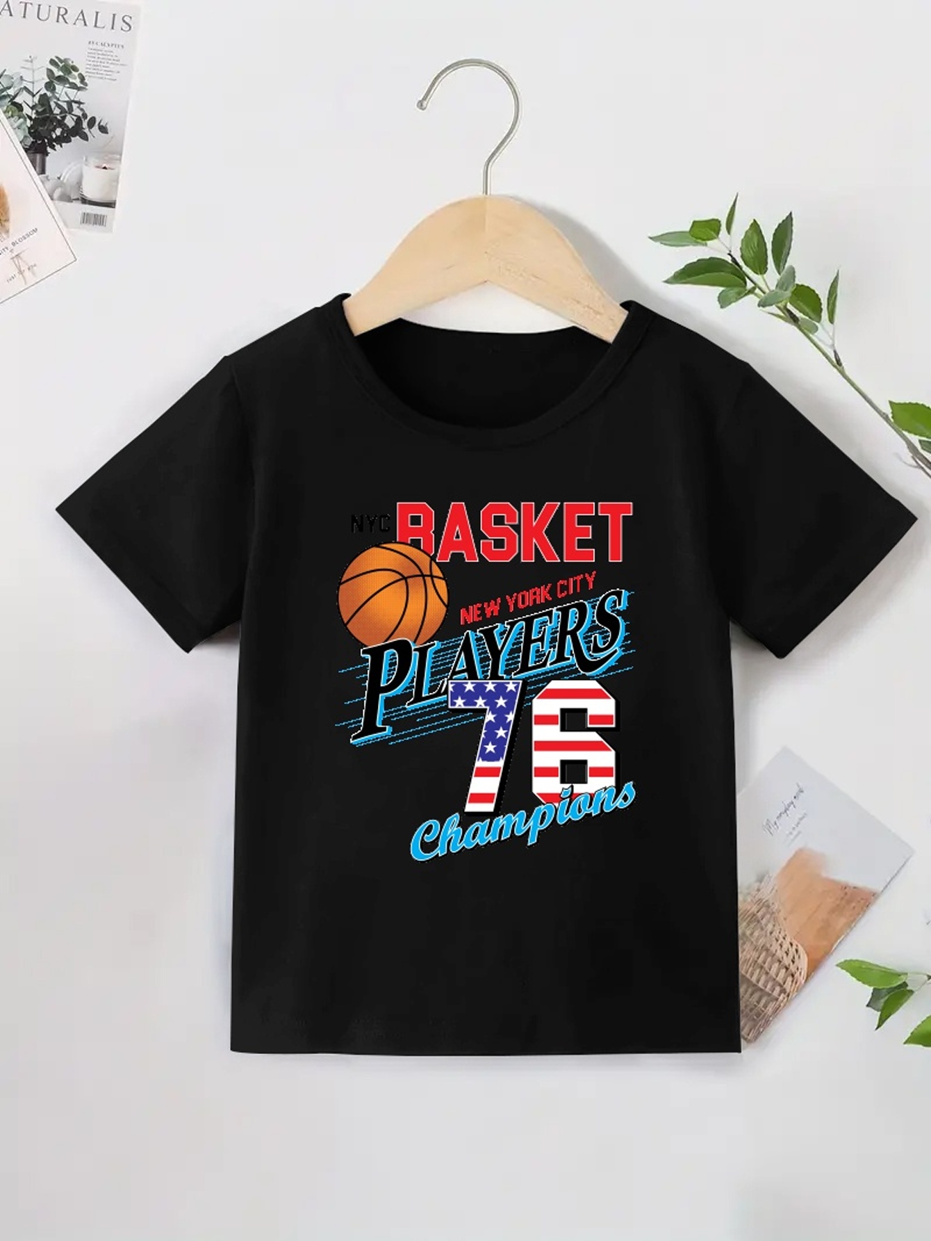 Camiseta Creativa Estampado Equipo Baloncesto Niños - Temu Chile