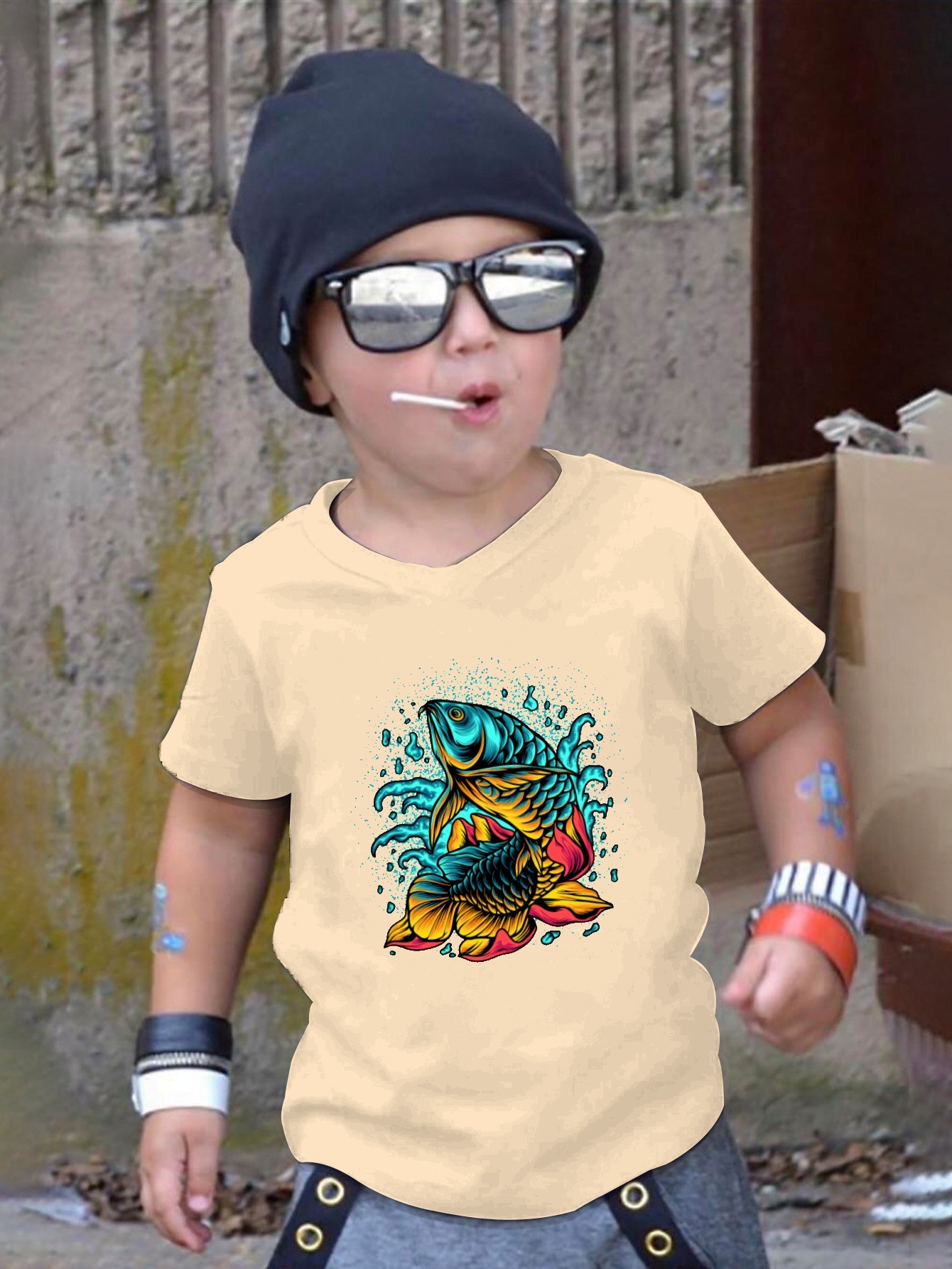 Sea World Coral Reef Fish 3d Print Boys Creative T shirt - Temu Japan