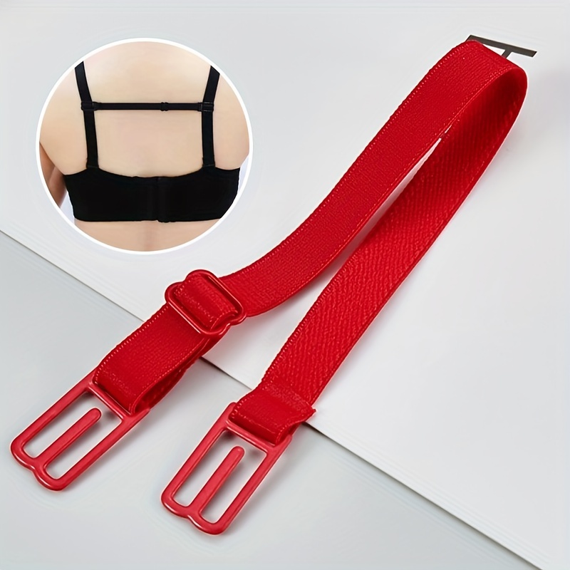 Set of 3 Womens Nonslip Elastic Adjustable Bands Bra Strap Holder Strap  Clip Accessories 3 Colors