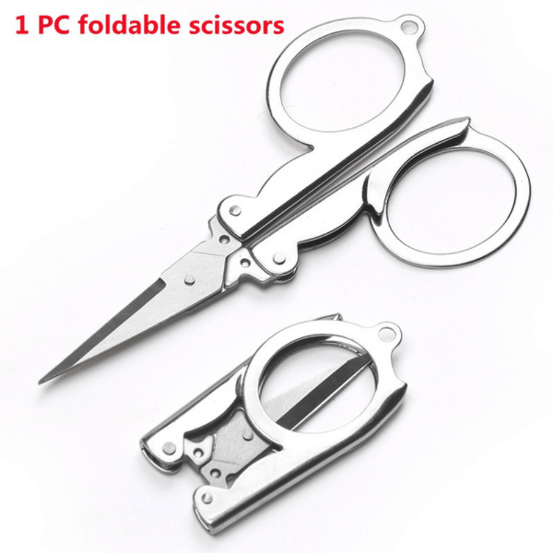 Stainless Steel Small Scissors Pocket Portable Foldable - Temu