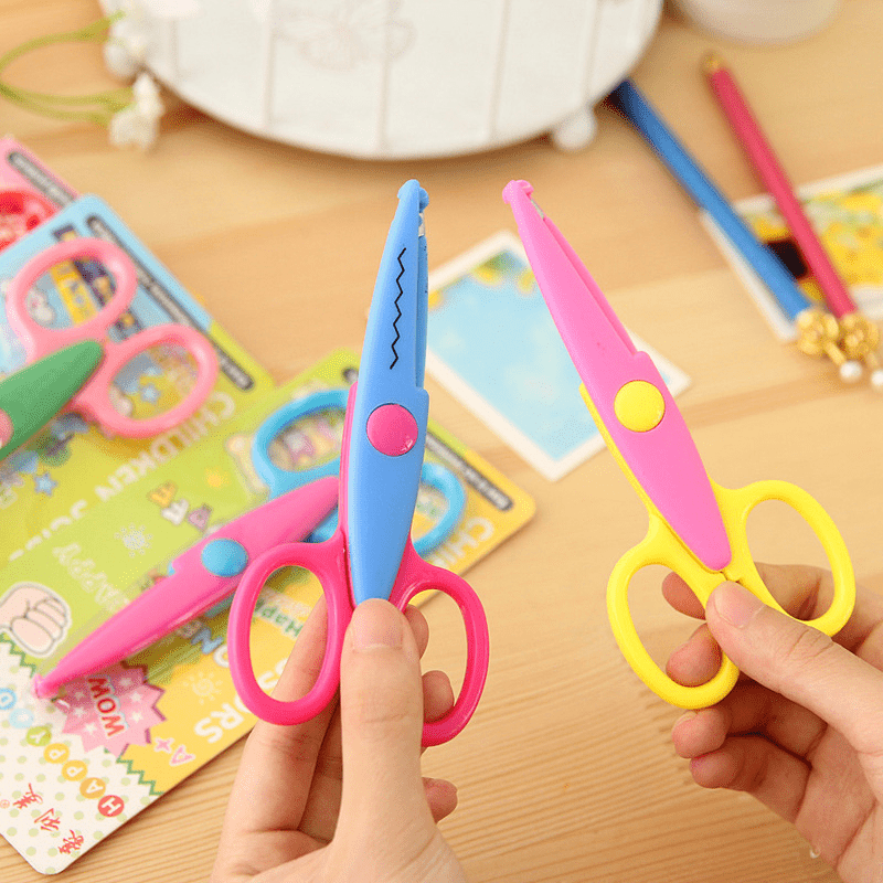 Student Safety Handmade Scissors Lace Paper Cutting Scissors - Temu